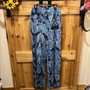 Arolina Paisley Print Wide Leg Pants - Multicolor